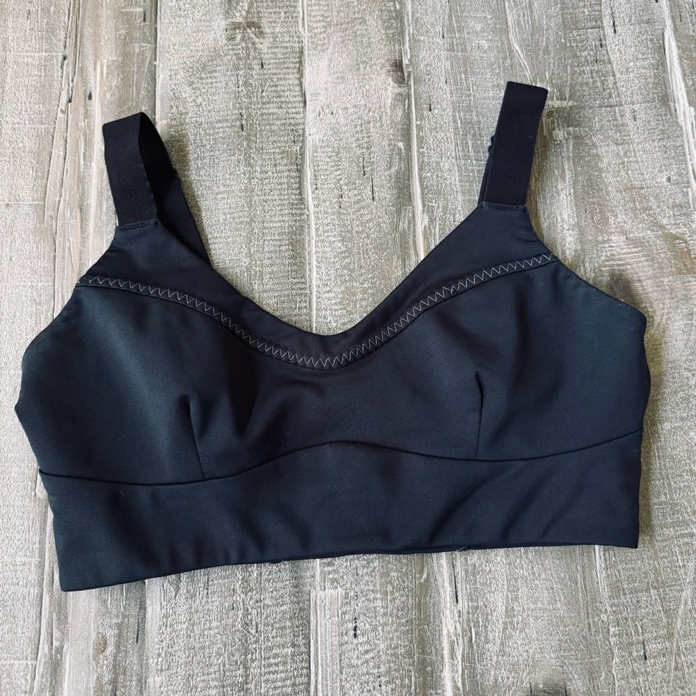 Fabletics Black Lined Active Sports Bra